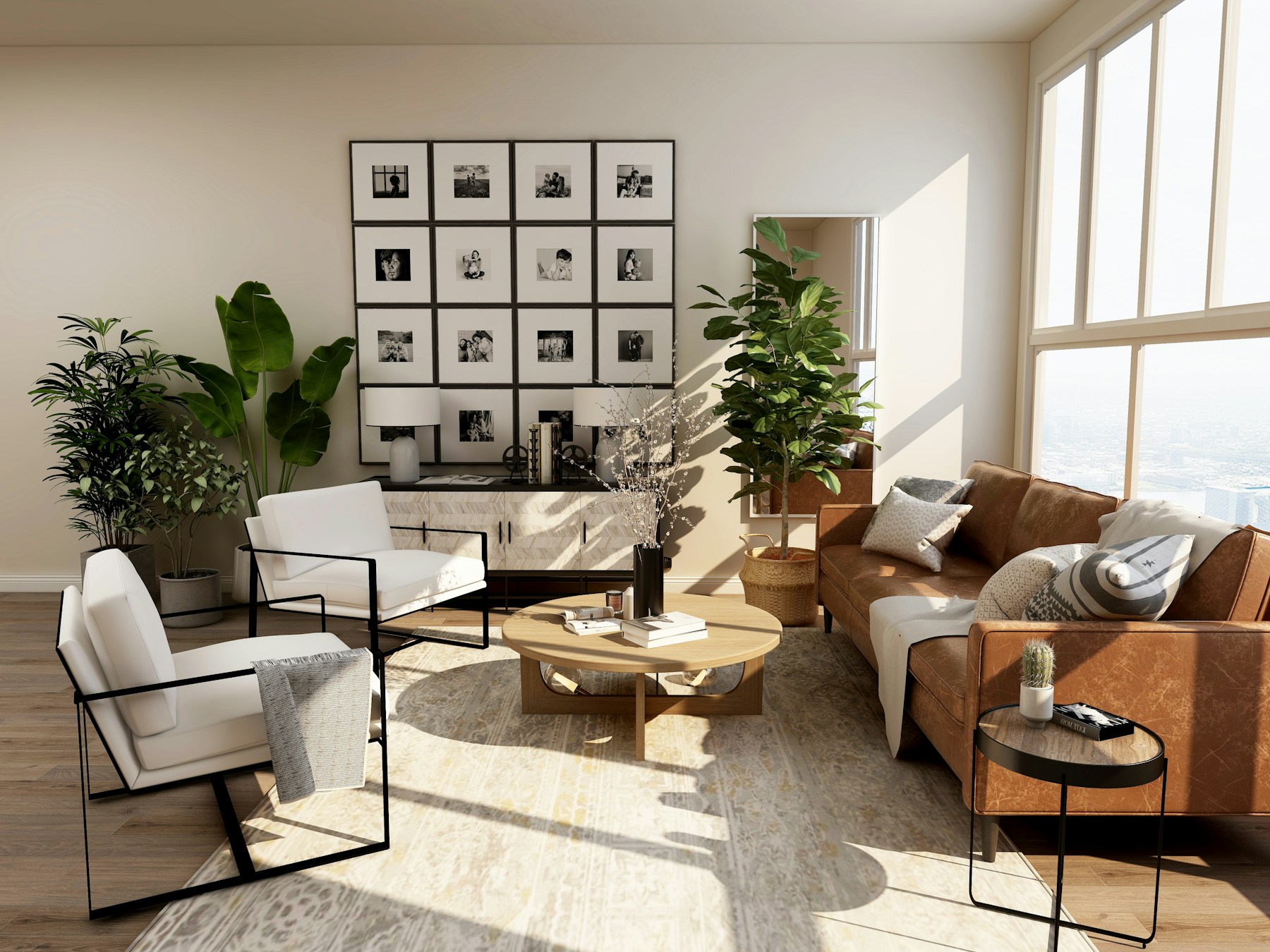 A warm, sunlit residence prepared for arrival